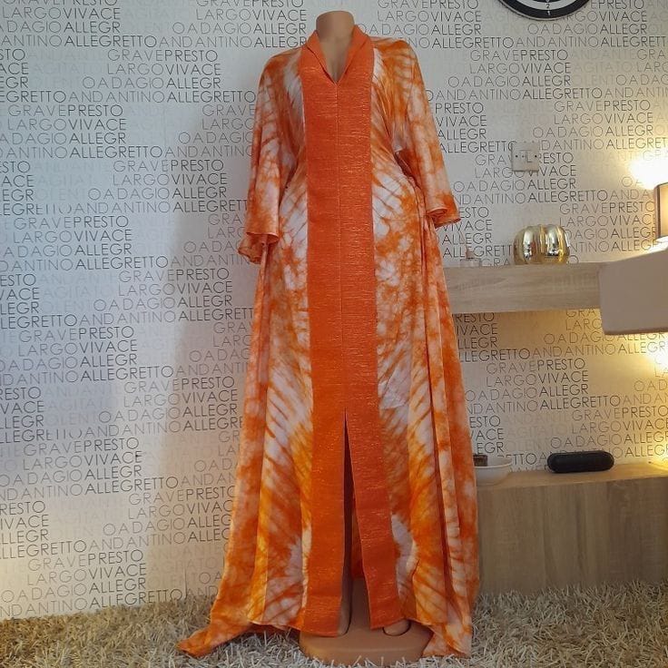 Adire long gown