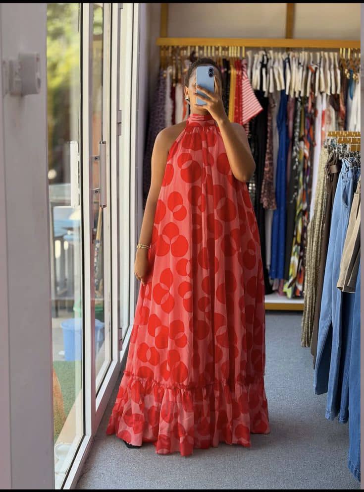 Sleeveless gown