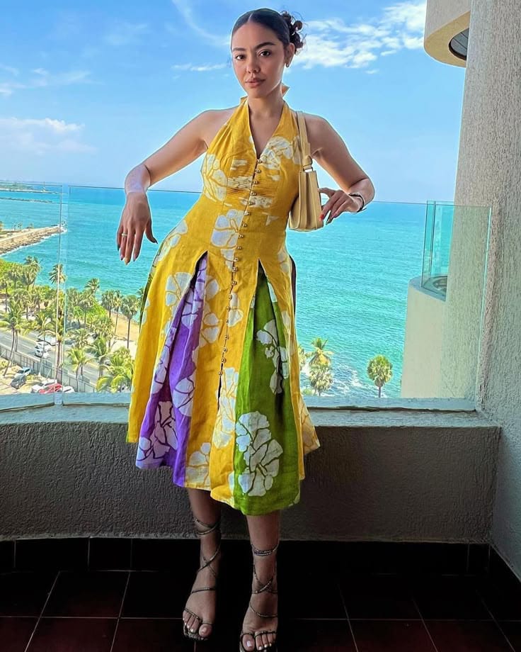 Adire Sleeveless gown