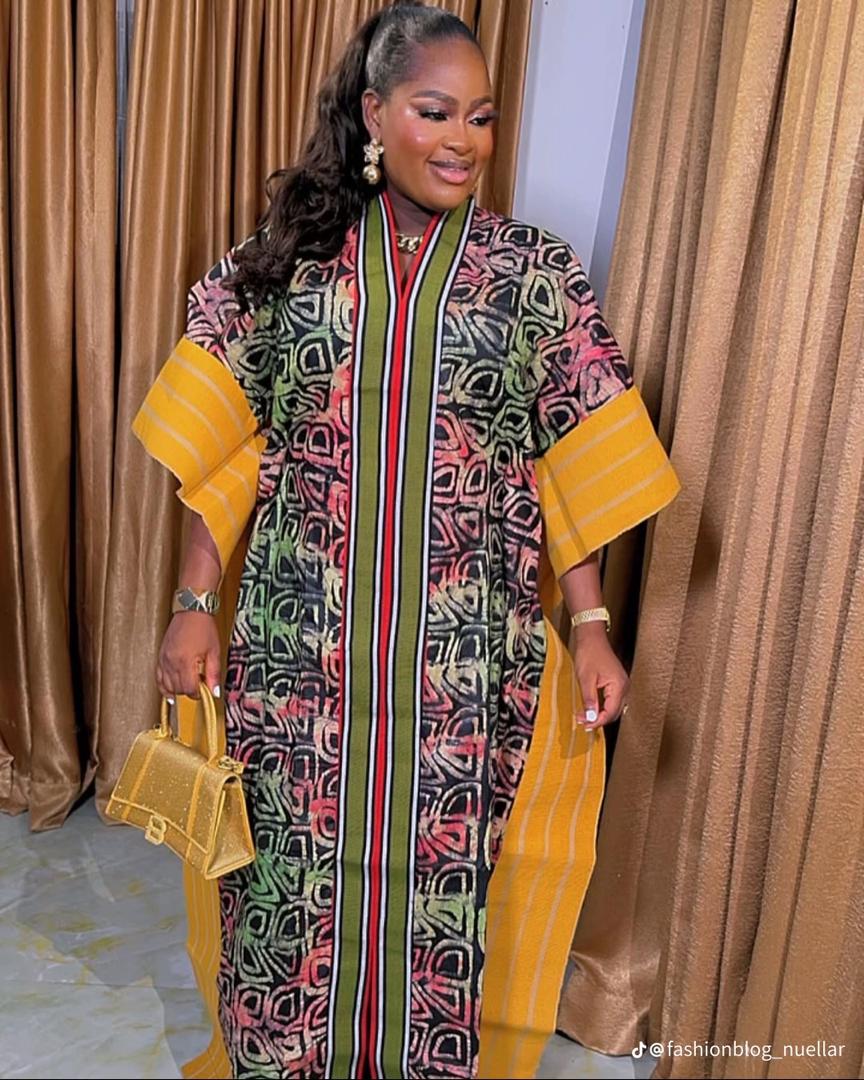 African Print Boubou Dress for Woman