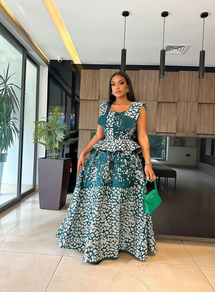 Plus Size 5XL Ankara 2 piece