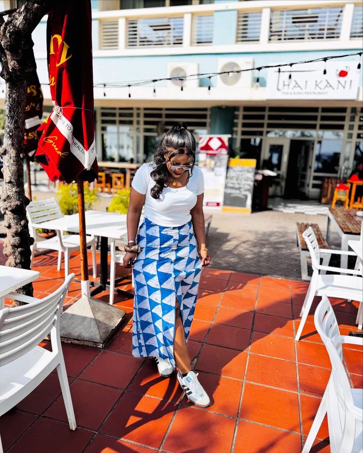African Print High Waist skirt for Women