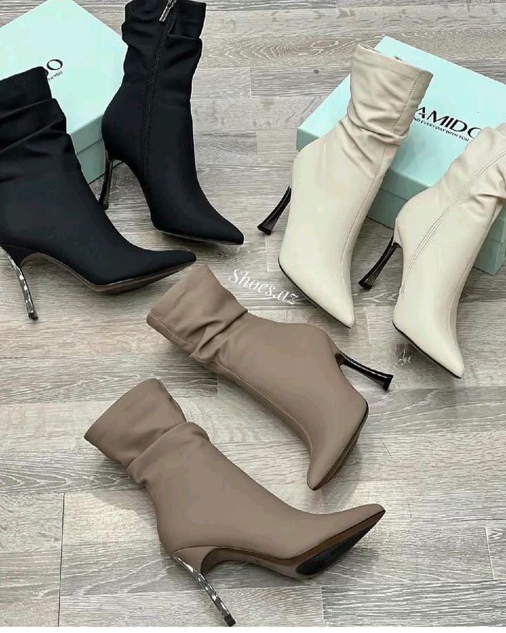 Pointed Toe High Heel Lady Mid-Calf Boots