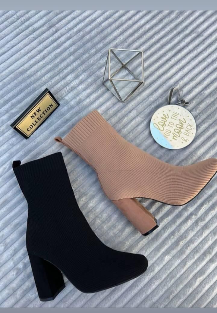 Knitted Mid-Calf Sock Boots