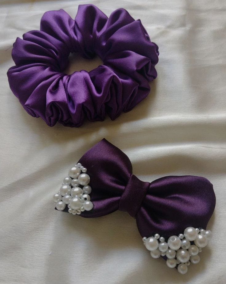 Luxury Double-layer Pearl Bow Hair Accessory
