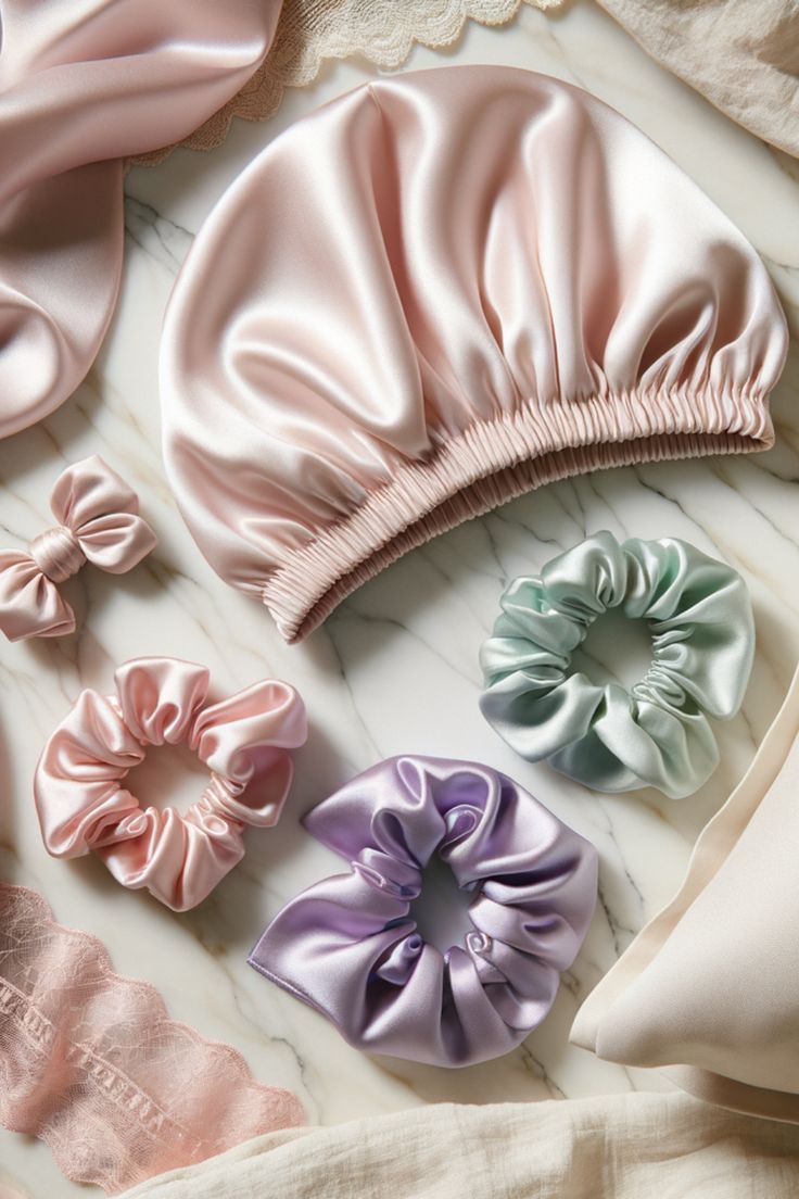 Pure Mulberry Silk Large Scrunchies Rubber Bands