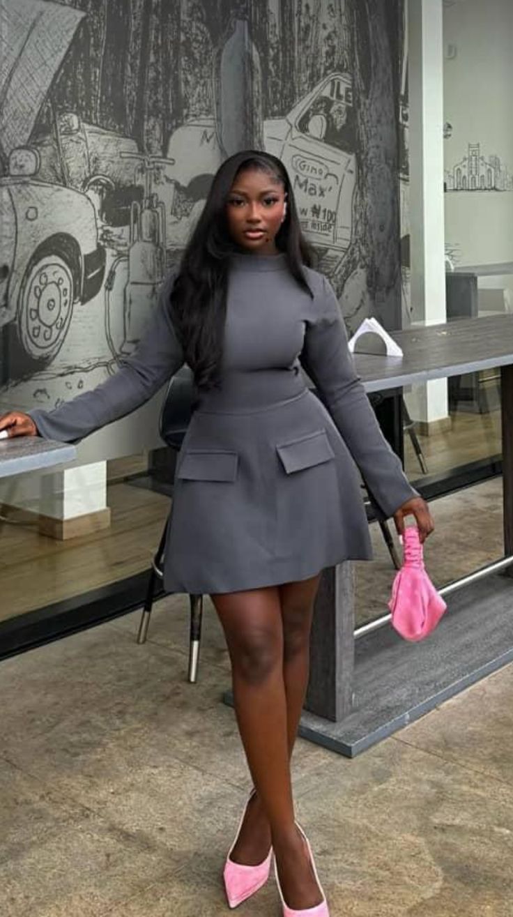 Temperament, Slim Fit Long Sleeve Dress Fashionable and Sexy Spicy.