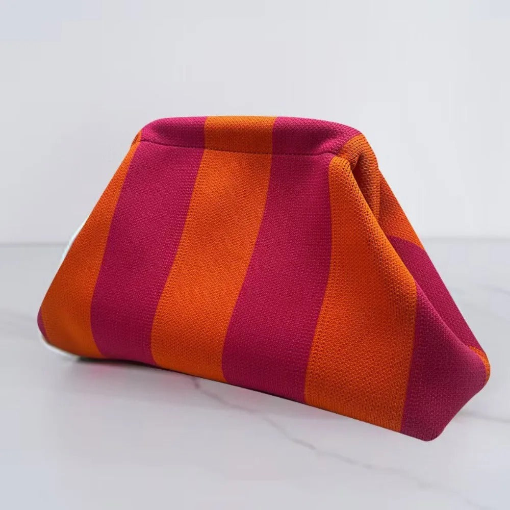 Woven Crochet Stripe Crochet Handbags