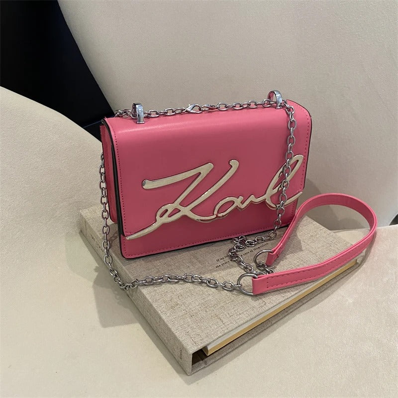 Metal Letter Logo Chain-link Strap