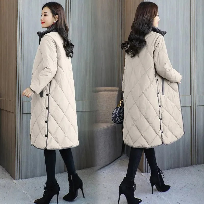 Winter Female Casual Parkas Outwear