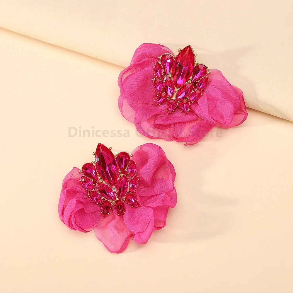 Bohemian Big Earrings Charming Elegant Ethnic Handmade.