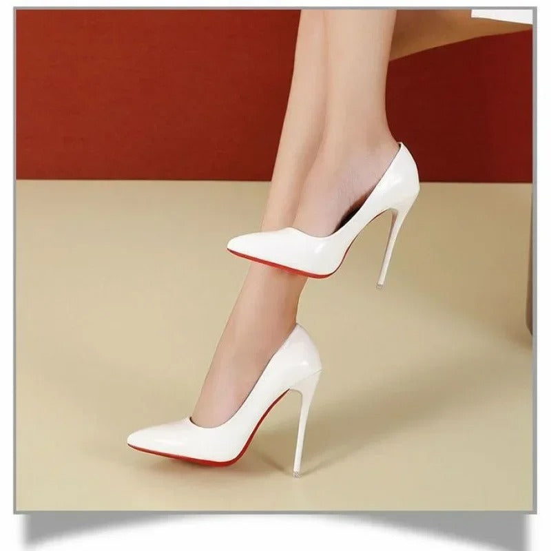 Fashion High Heels 35-45 Plus Size Women Shoes 12cm Thin Stiletto