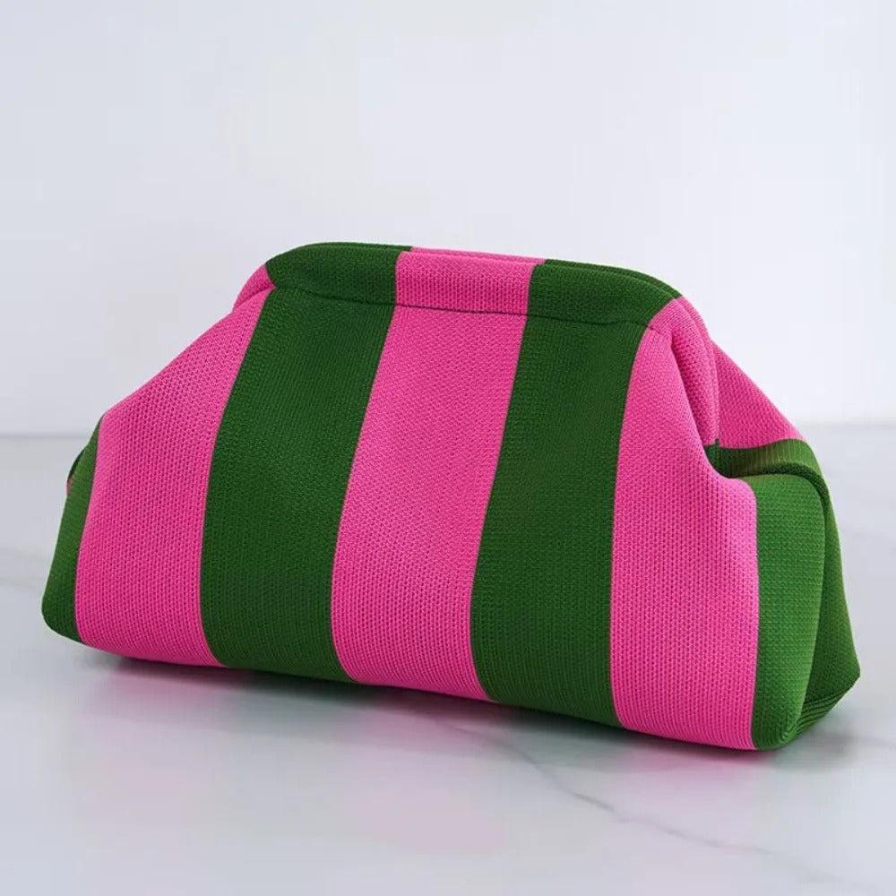 Woven Crochet Stripe Crochet Handbags