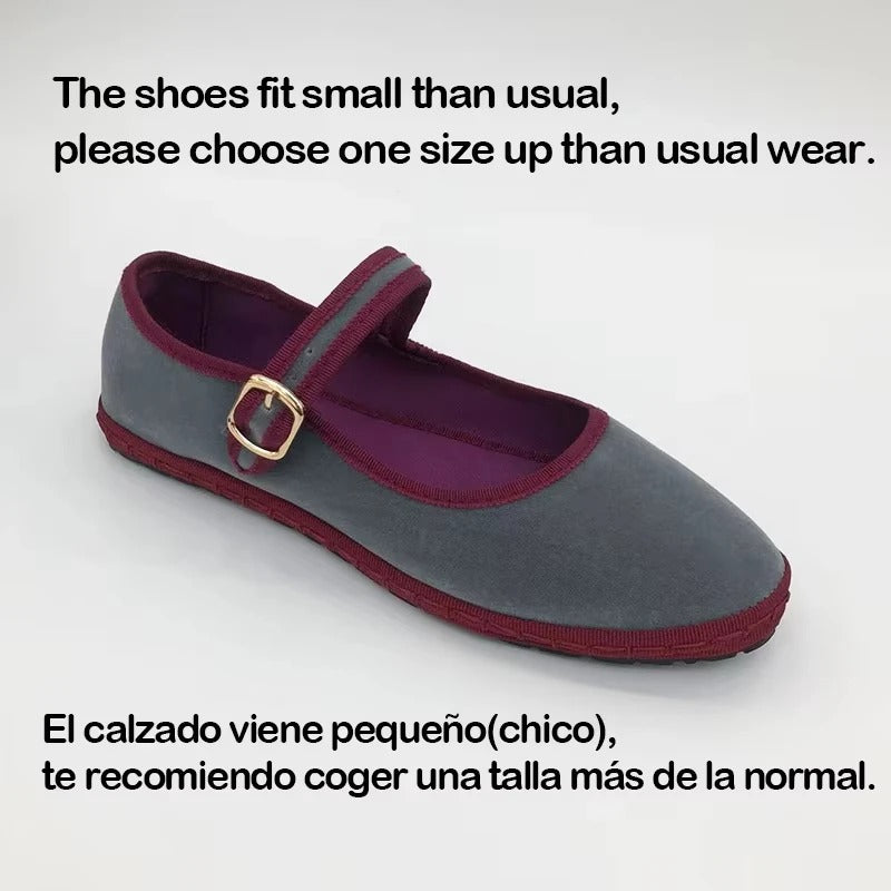 Hand Stitch Casual Streetwear Ballet Flats Pumps