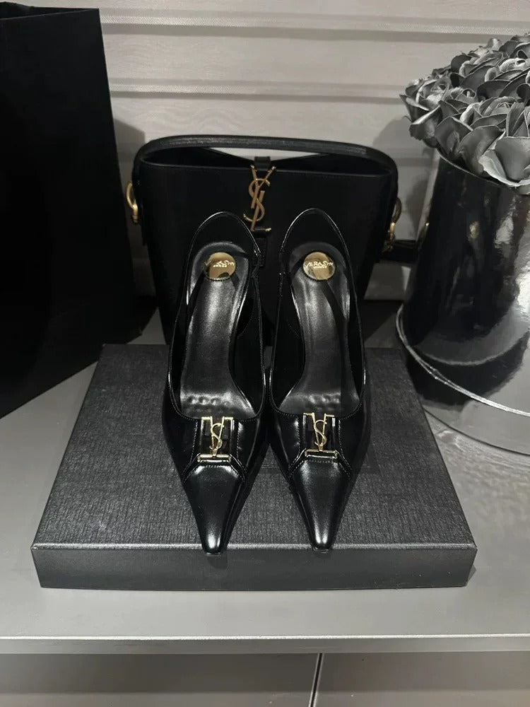 Women's Fashion Space Stiletto Sandals Women's White Single Shoes.
