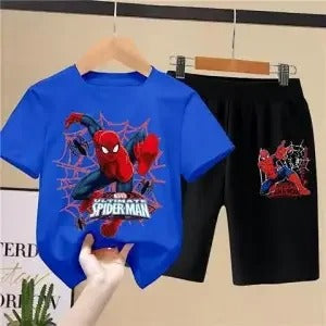 Two-Piece Set Spider-Man Children's T-Shirts Set