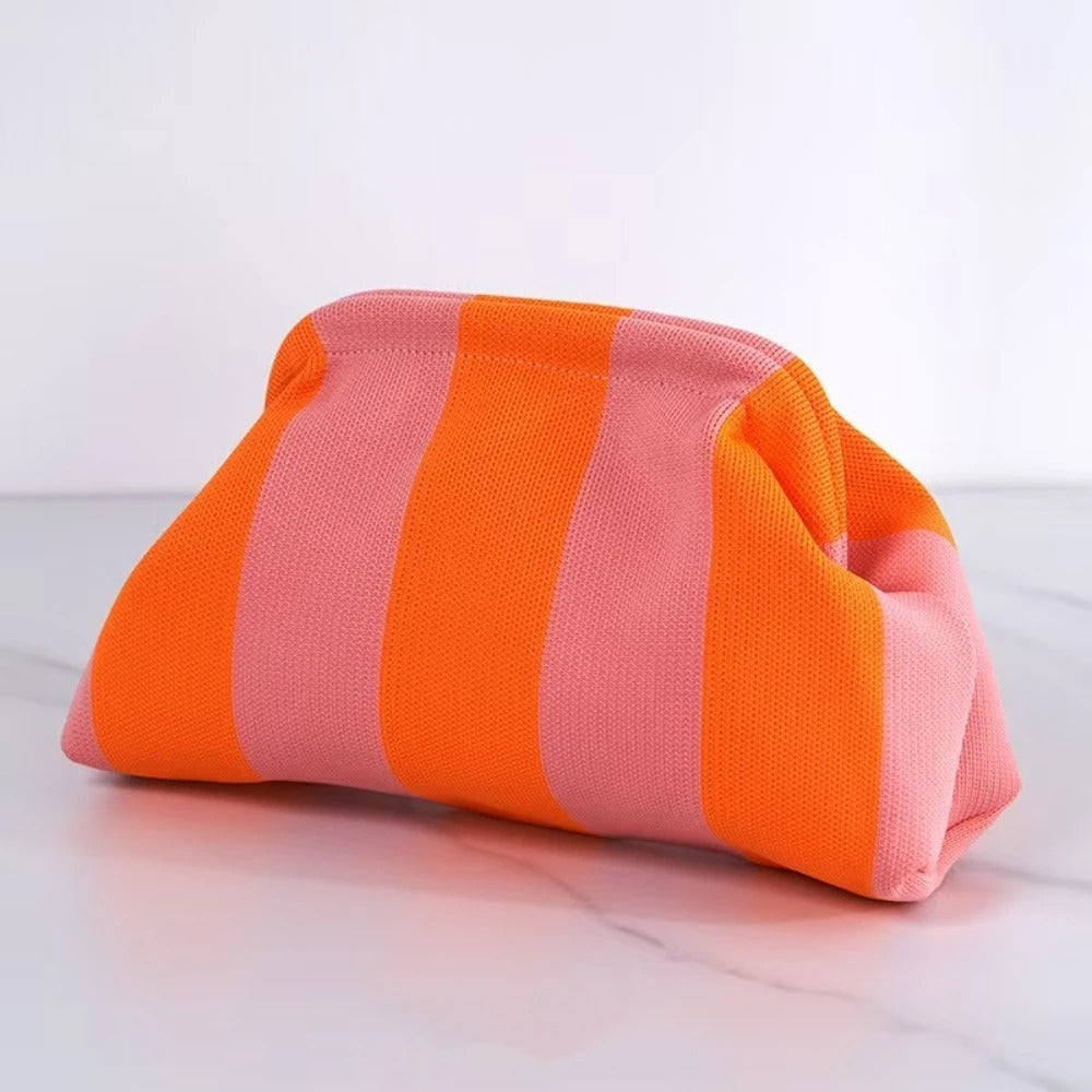 Woven Crochet Stripe Crochet Handbags