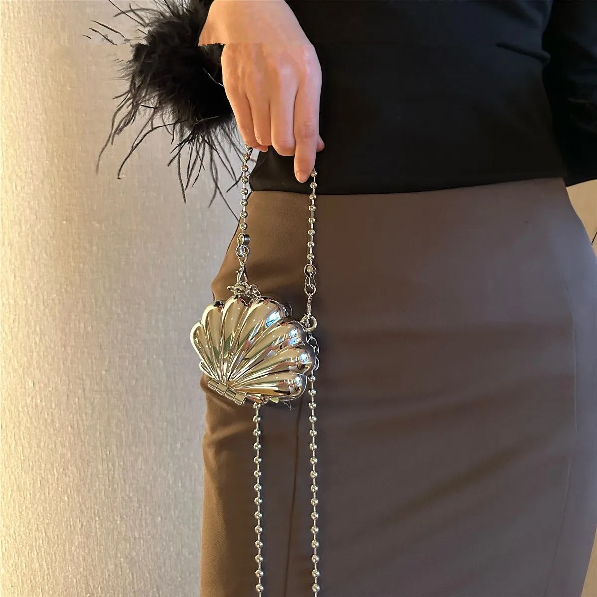 Luxury Small Bling Heart Shape Diamond Evening Clutch Rhinestones Purse