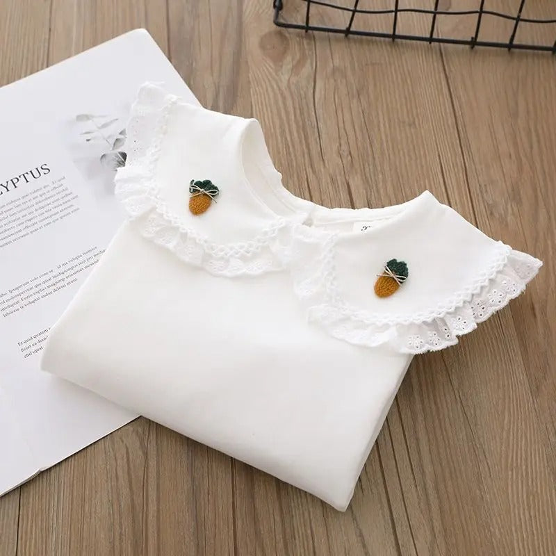 Cute Long Sleeve Y2k Top Kids Clothes Children's Clothing Girls Shirts.