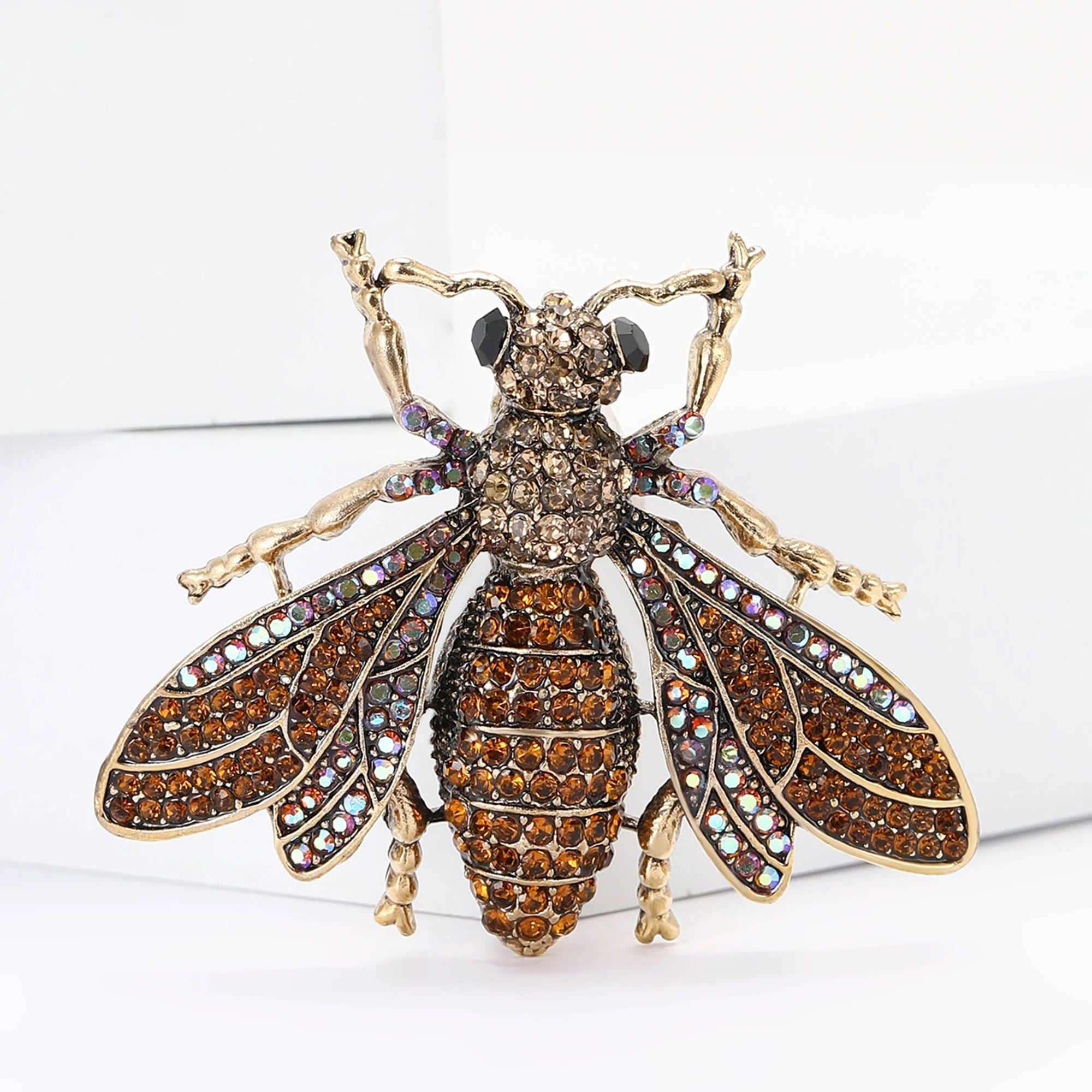 Rhinestone Bee Brooches for Women
