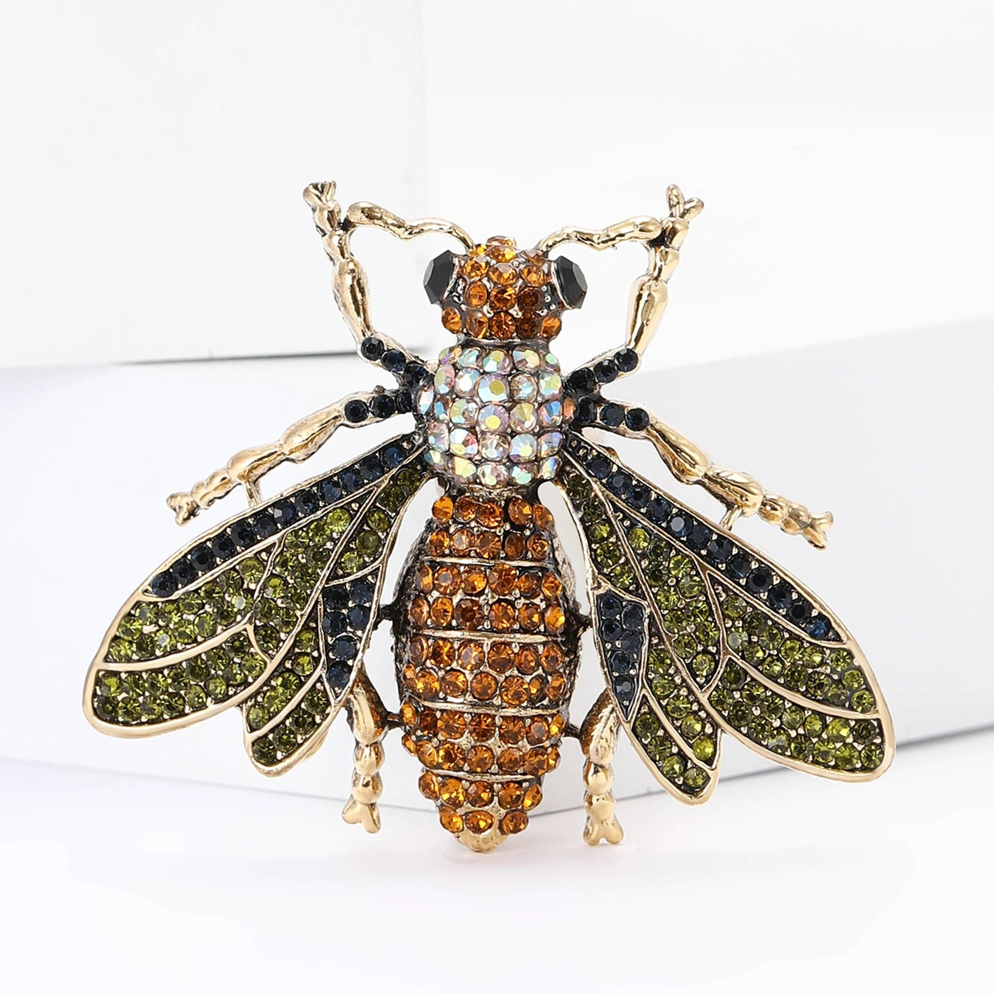 Rhinestone Bee Brooches for Women