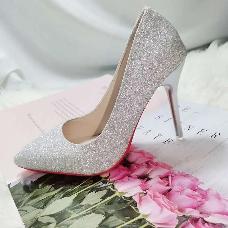 Fashion High Heels 35-45 Plus Size Women Shoes 12cm Thin Stiletto
