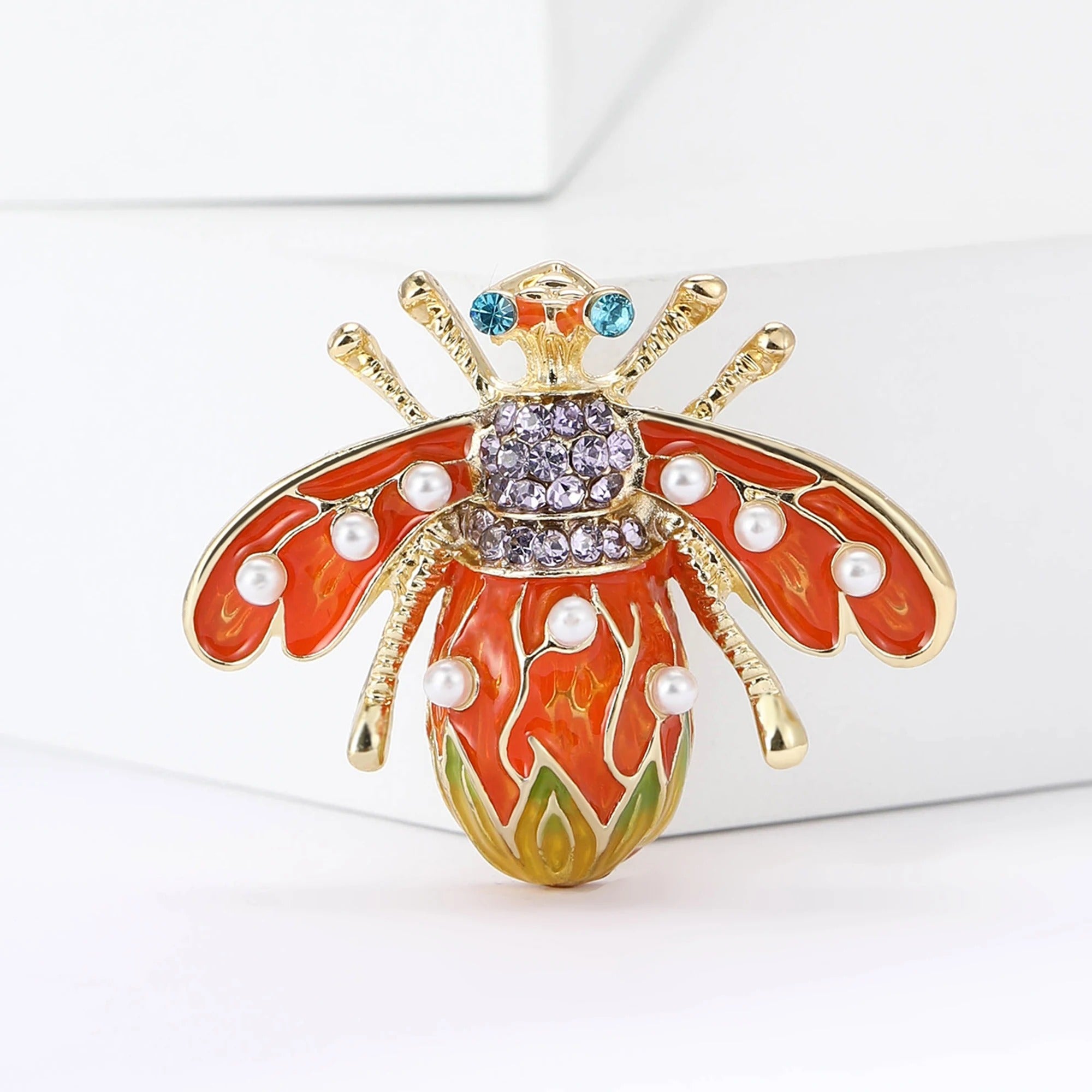 Rhinestone Bee Brooches for Women
