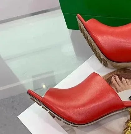 European and American Summer High Quality Irregular High Heel
