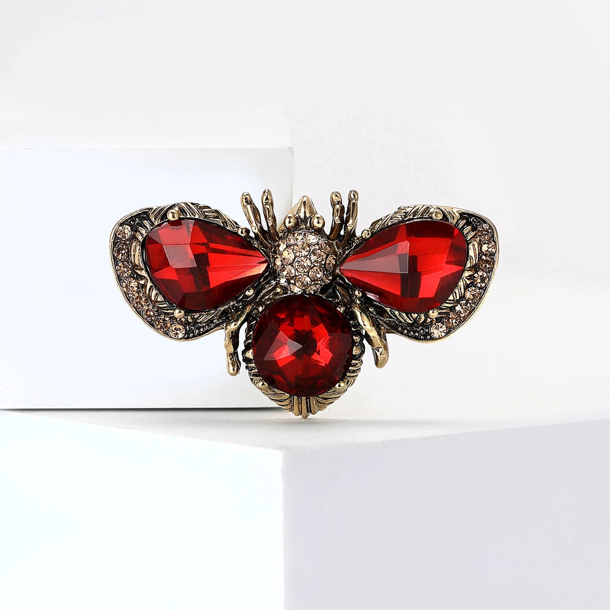Rhinestone Bee Brooches for Women