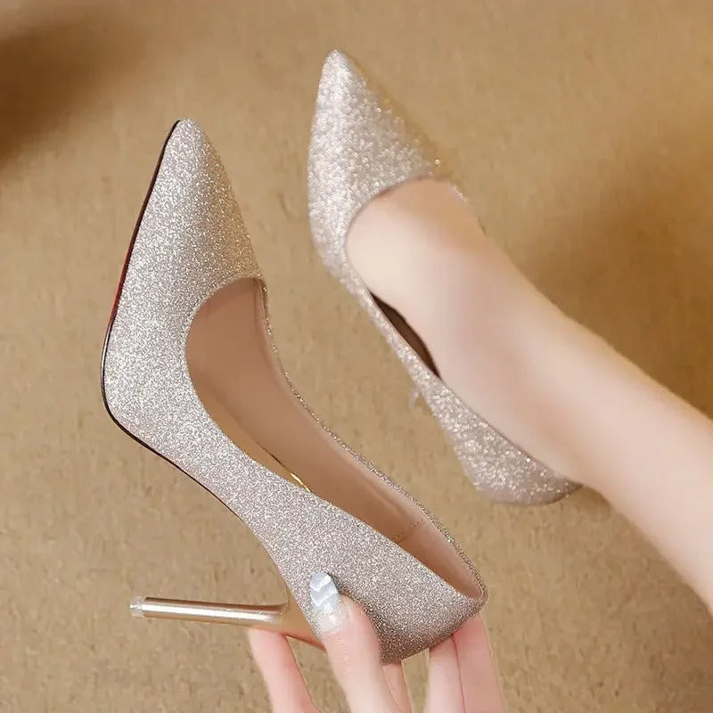 Fashion High Heels 35-45 Plus Size Women Shoes 12cm Thin Stiletto