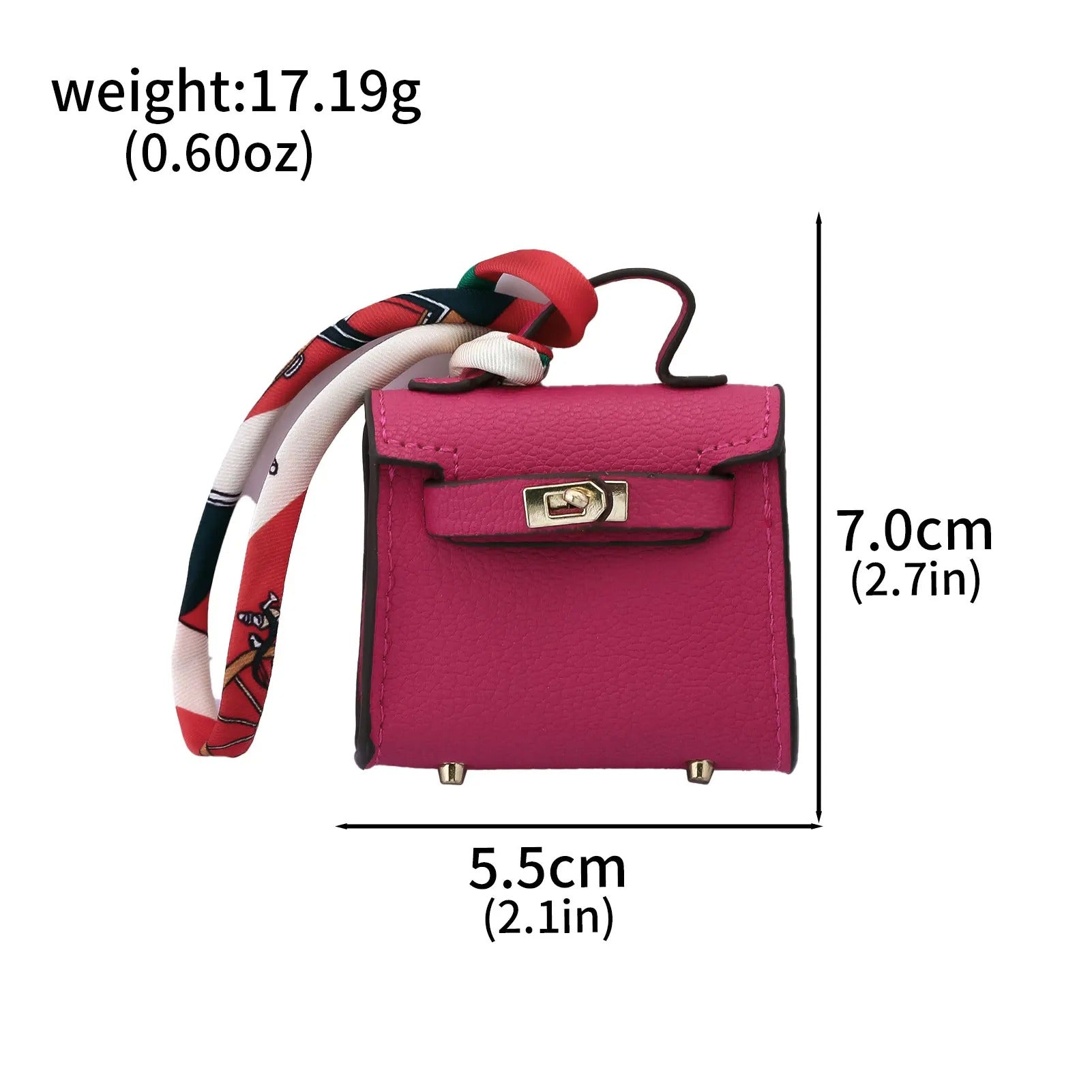 Hanging Ribbon Bag Charms Keychain for Women