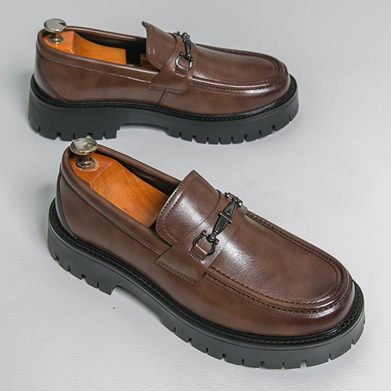 Platform Social Formal Leather Shoes For Men