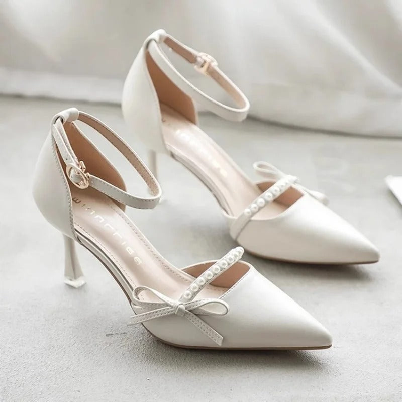 White high heels, women's summer 2026 new