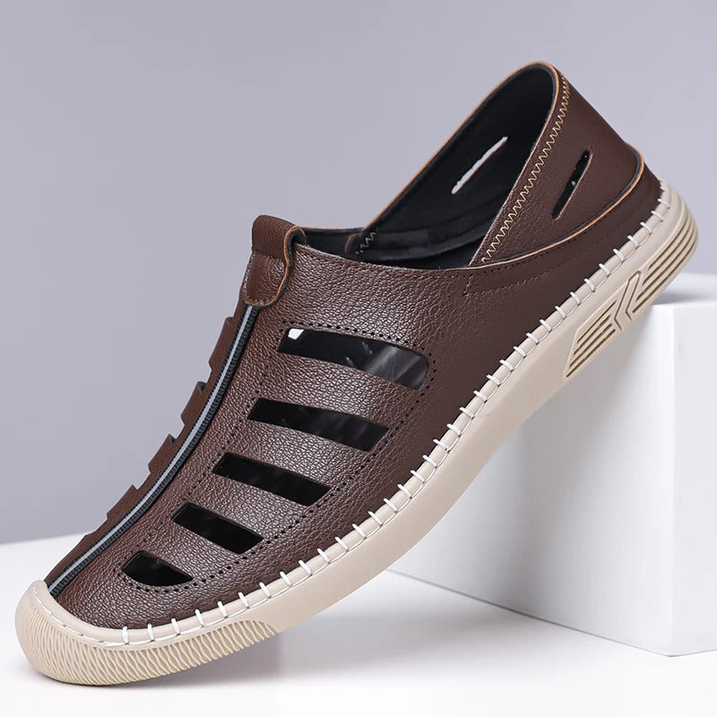 Sandals Man Beach Shoes Fashion Outdoor British Style Walking Loafers Male