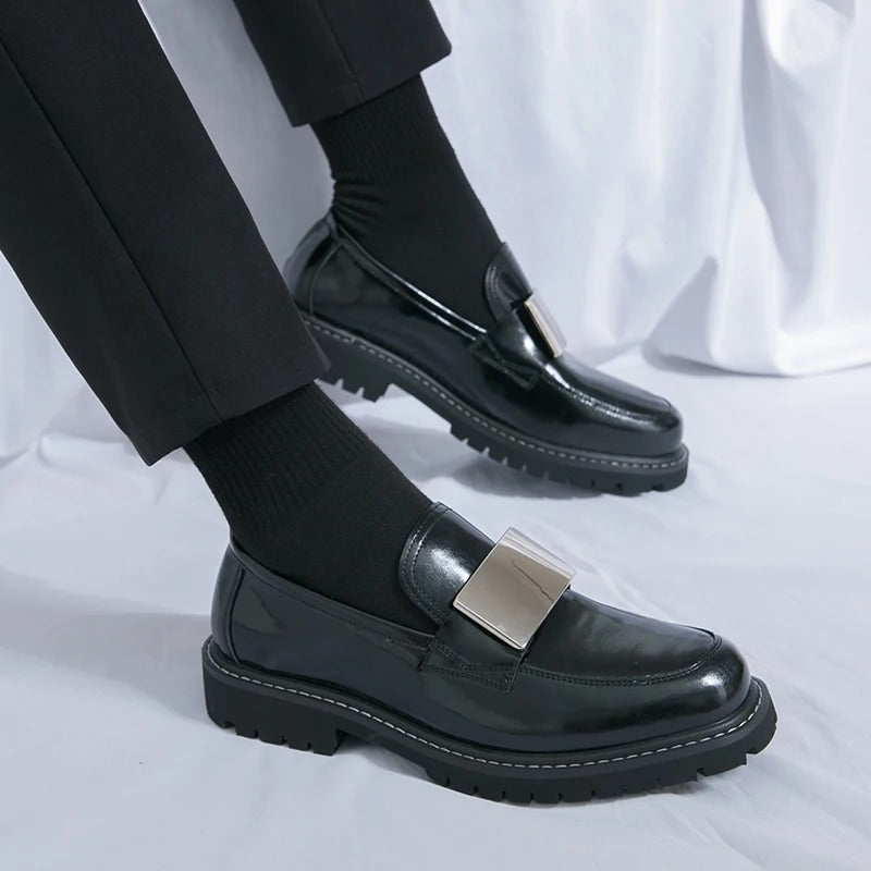 Italian Style Men's Low Cut Casual Leather Shoes