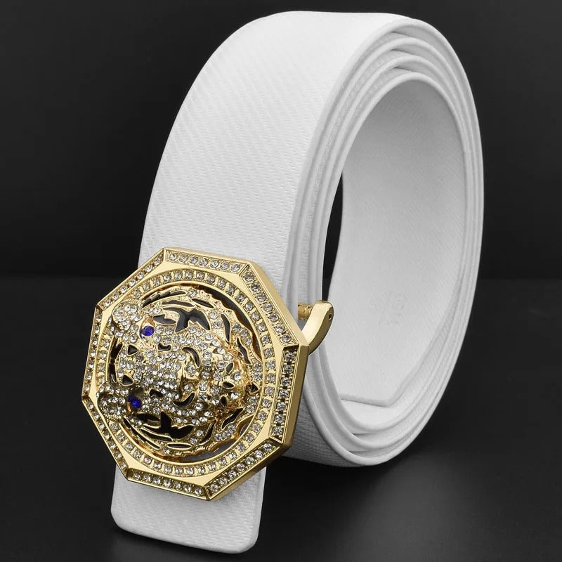 Luxury brand tiger slide buckle designer belts men high quality 3.8cm