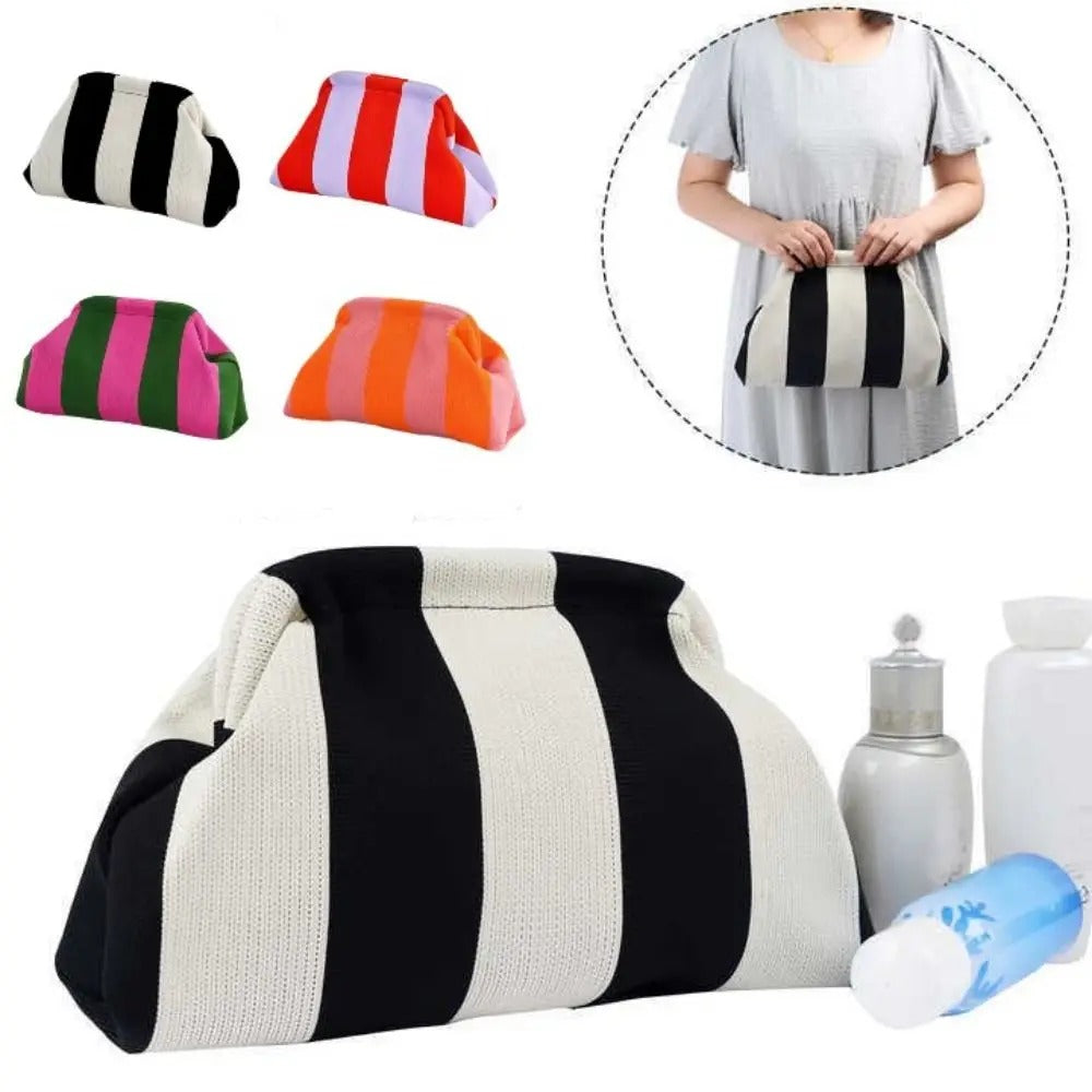 Woven Crochet Stripe Crochet Handbags