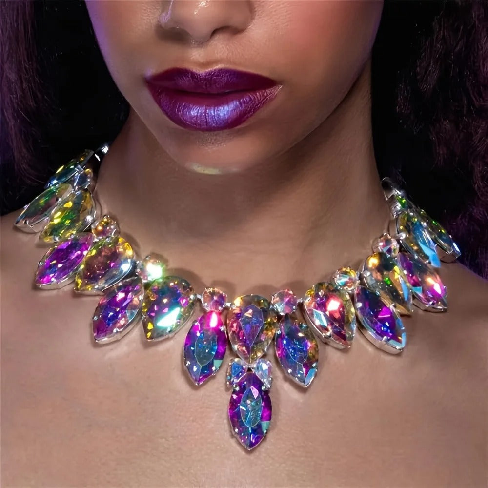 Colorful Rhinestone Necklace