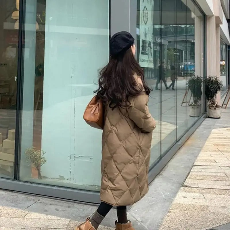 Loose Fit Duck down Cotton Jacket Women's Winter