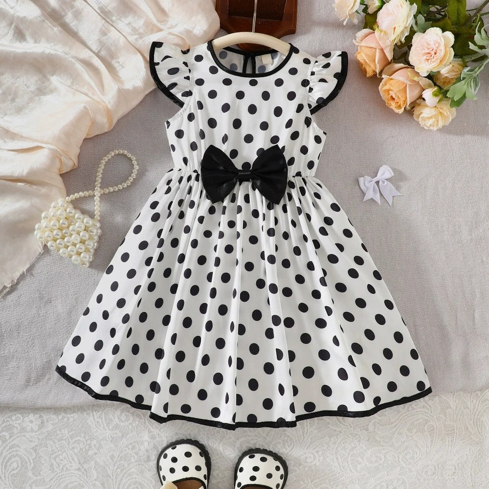 Mid Length Dresses For Baby Girls Children Clothes For 2 To 7 Years Old