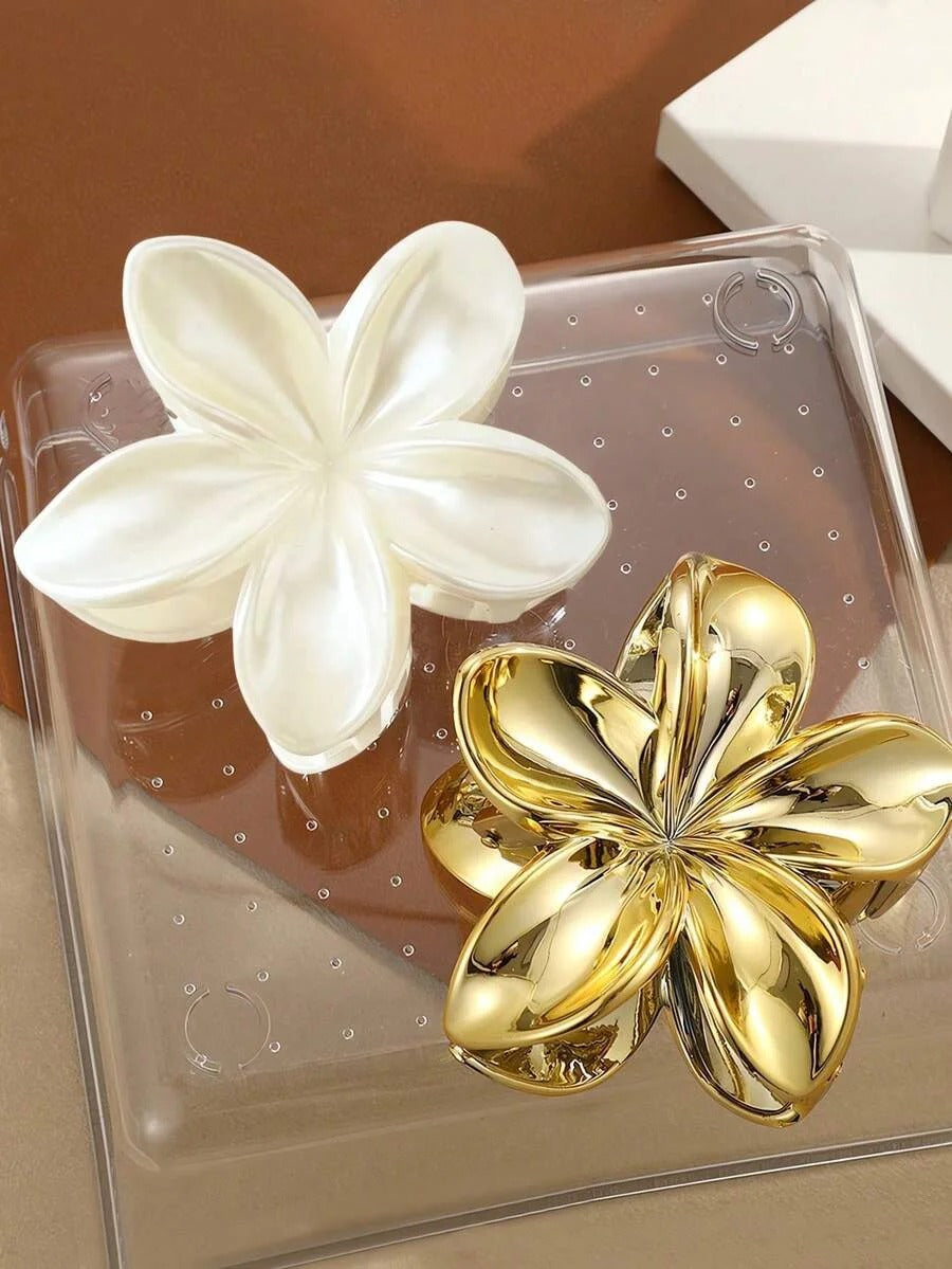 Floral Design, Versatile Hair Accessory for Half-Up Hairstyles.