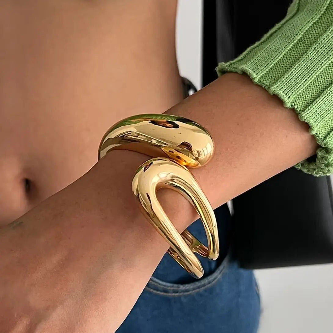 Open Cuff Twisted Bracelets Grunge Jewelry Men.