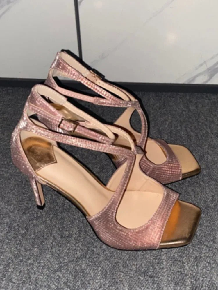 Summer New Fashionable High-heeled Women's Open Toed