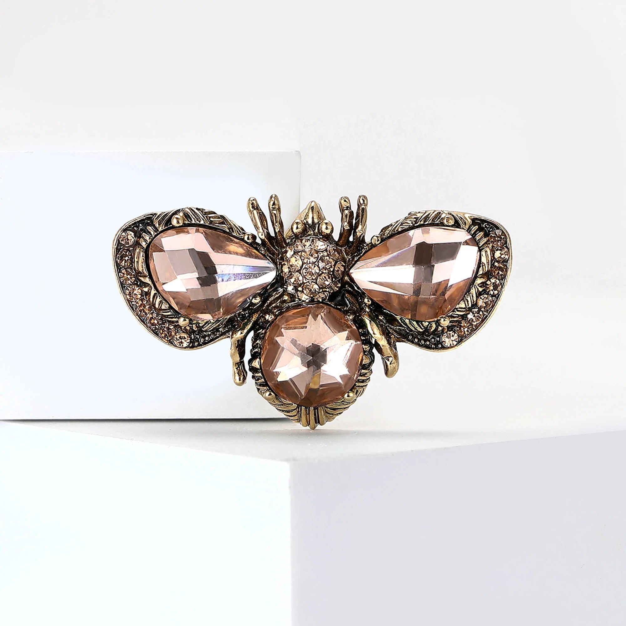 Rhinestone Bee Brooches for Women
