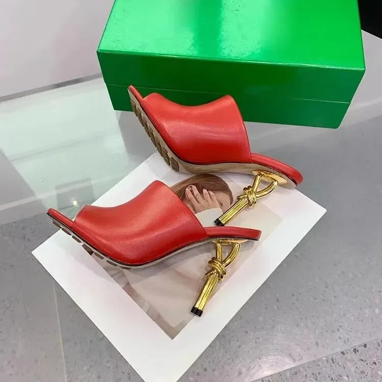 European and American Summer High Quality Irregular High Heel