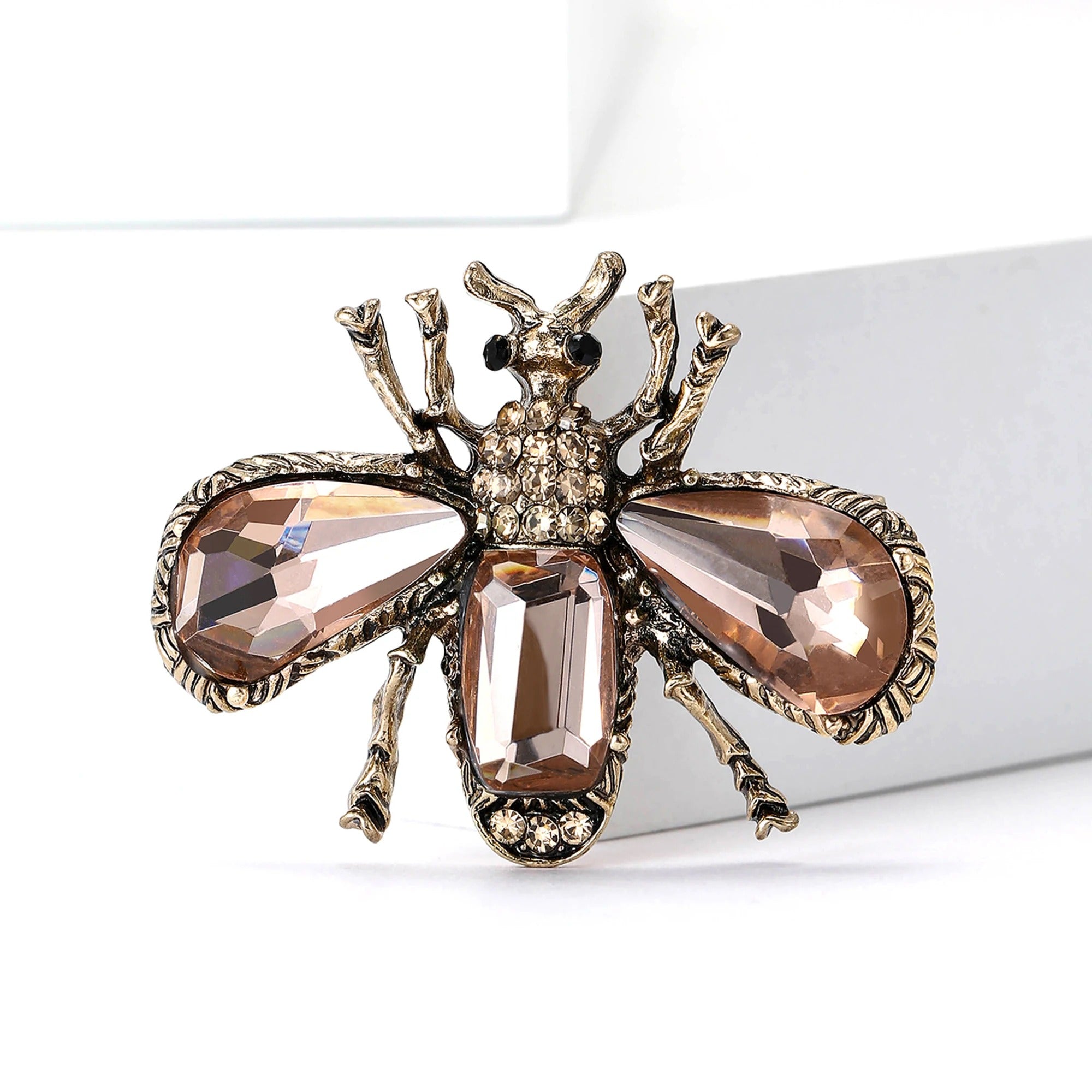 Rhinestone Bee Brooches for Women