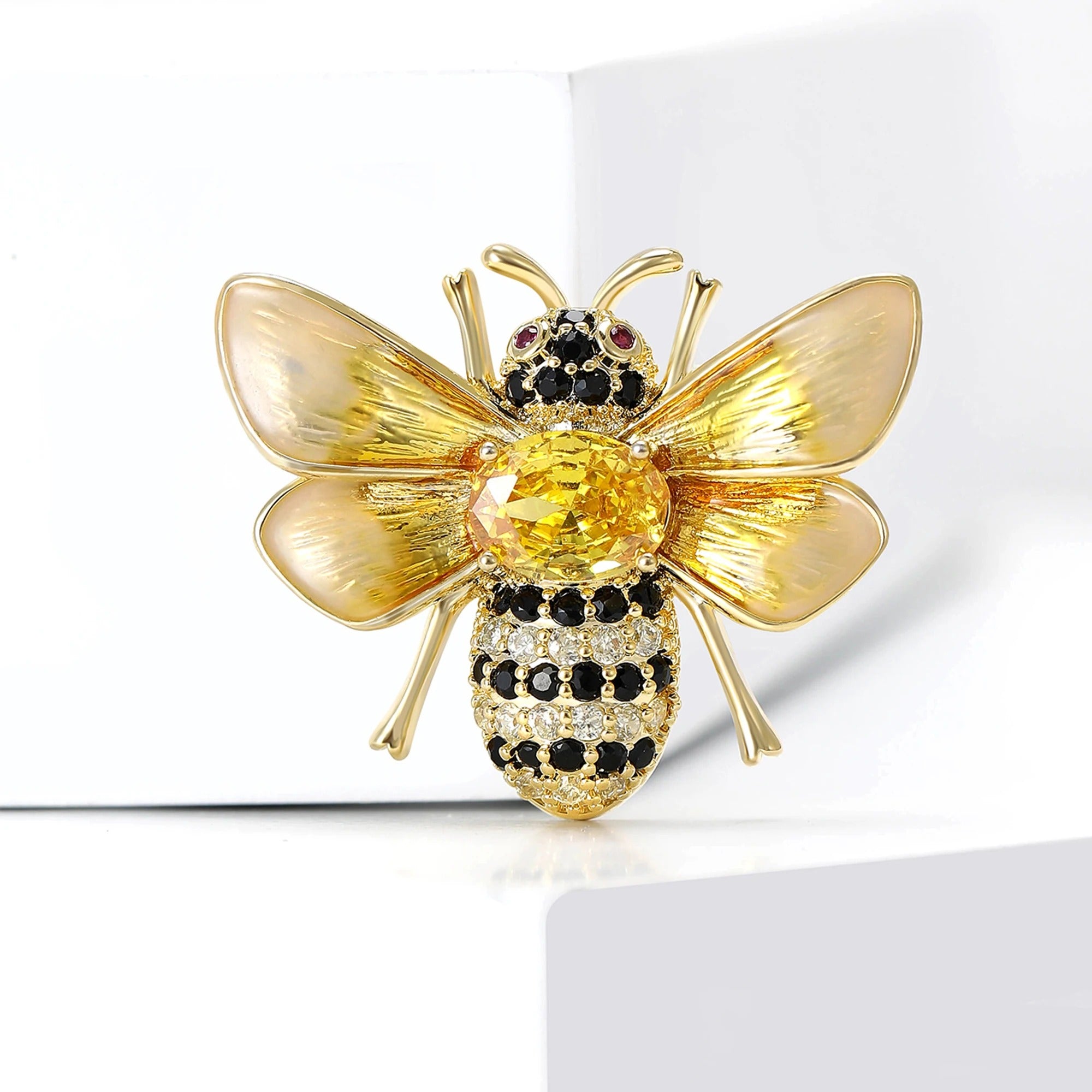 Rhinestone Bee Brooches for Women