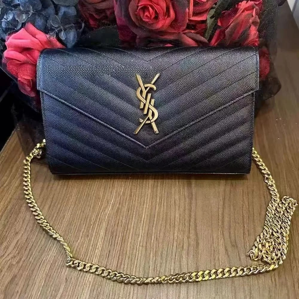 Crossbody Leather Fish Roe Dot Pattern Women's Bag