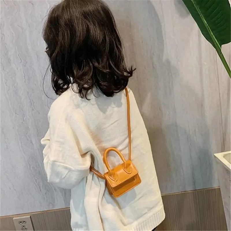 Kids Mini PU Leather Crossbody Bag
