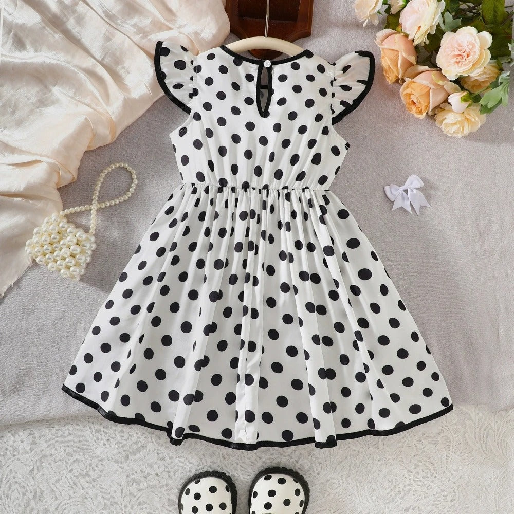 Mid Length Dresses For Baby Girls Children Clothes For 2 To 7 Years Old